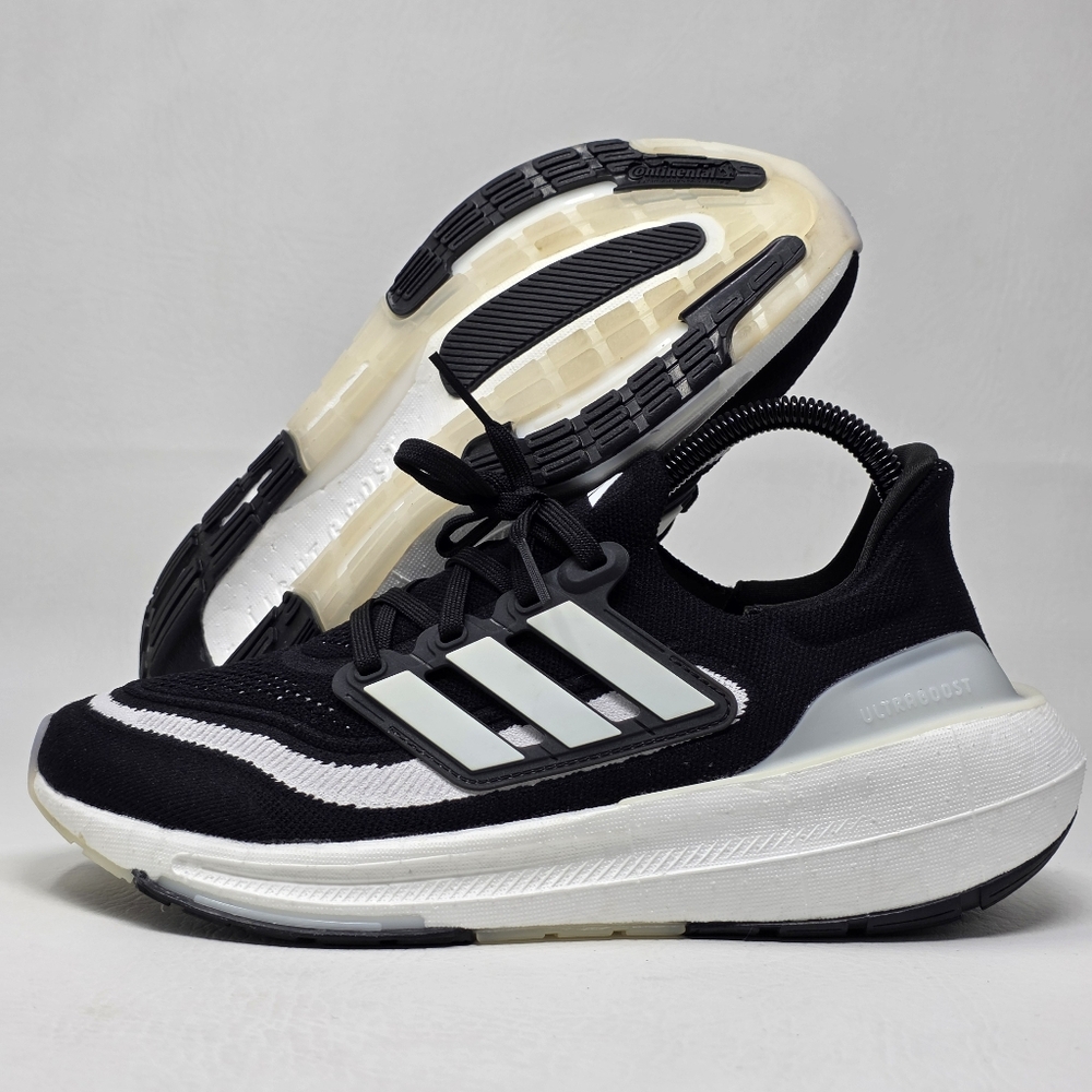 Adidas Ultraboost Light Hq6340 Mens Size 6.5 Black White Running Shoes Pre-Owned